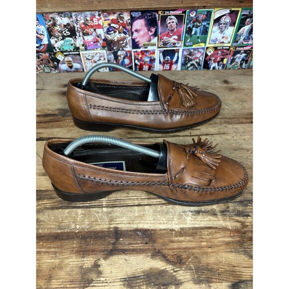 Bragano Tassel Loafers Cole Haan Made In Italy Leather Mens 10.5 Brown main image 7